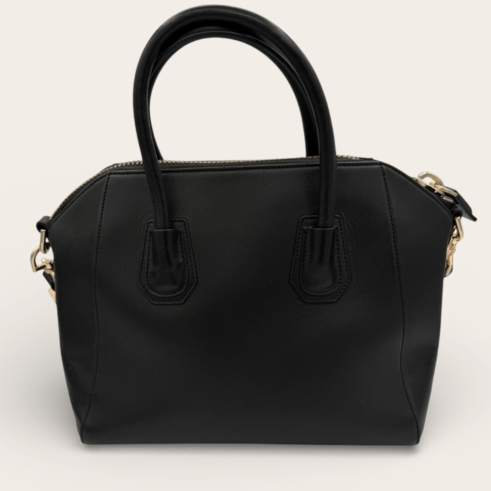 Givenchy Antigona Small Black Leather Satchel Top Handle Crossbody Bag - Picture 2 of 7